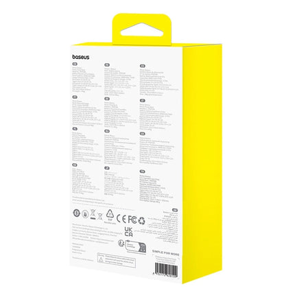 باور بانك باسوس إيرباو (Baseus Airpow) شحن سريع - سعة 20,000 مللي أمبير - قوة 20 واط - ثلاثة منافذ خروج - بطارية عالية الكثافة - يتضمن كابل USB-C بطول 50 سم