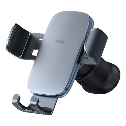 Baseus Metal Age II Gravity Car Phone Holder - Universal Air Vent Mount - One-Handed Operation - Aluminum Alloy Construction - Secure Mechanical Grip - Anti-Slip Silicone Padding - Compatible with 4.7 to 6.7 Inch Smartphones