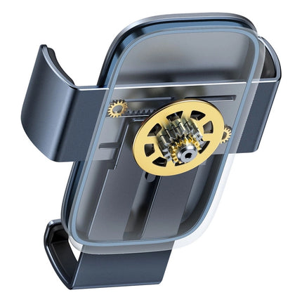 Baseus Metal Age II Gravity Car Phone Holder - Universal Air Vent Mount - One-Handed Operation - Aluminum Alloy Construction - Secure Mechanical Grip - Anti-Slip Silicone Padding - Compatible with 4.7 to 6.7 Inch Smartphones