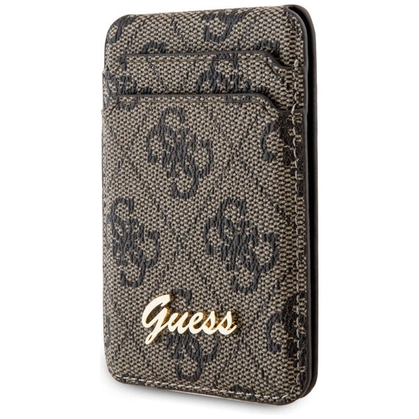 محفظة جيس (Guess) ماج سيف (MagSafe) مع ستاند مدمج ونقشة 4G كلاسيك - بني محفظة جيس (Guess) ماج سيف (MagSafe) مع ستاند مدمج ونقشة 4G كلاسيك - بني