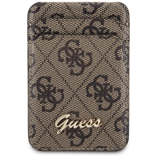 محفظة جيس (Guess) ماج سيف (MagSafe) مع ستاند مدمج ونقشة 4G كلاسيك - بني محفظة جيس (Guess) ماج سيف (MagSafe) مع ستاند مدمج ونقشة 4G كلاسيك - بني