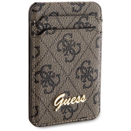Guess 4G Classic Logo MagSafe Wallet Card Slot with Integrated Stand - Brown