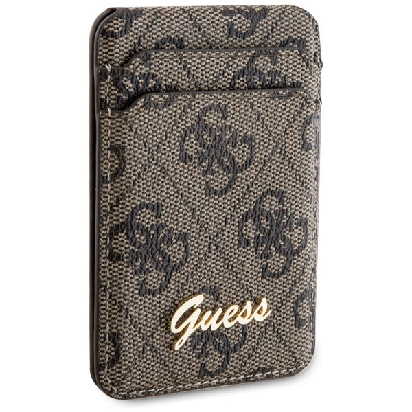 محفظة جيس (Guess) ماج سيف (MagSafe) مع ستاند مدمج ونقشة 4G كلاسيك - بني محفظة جيس (Guess) ماج سيف (MagSafe) مع ستاند مدمج ونقشة 4G كلاسيك - بني