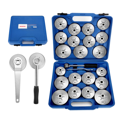 WORKPRO 23-Piece Oil Filter Cap Wrench Set