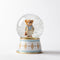 Bonny Bear Water Globe - Beige & Blue Snow Globe Decor