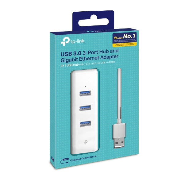 TP-Link UE330 USB 3.0 3-Port Hub & Gigabit Ethernet Adapter