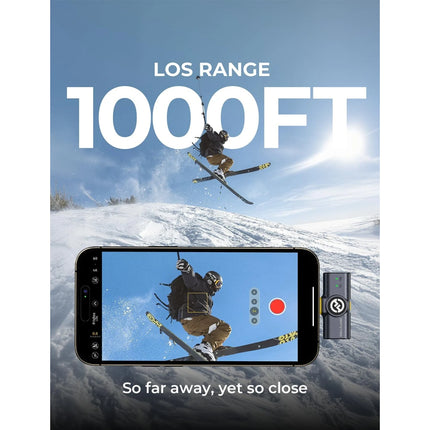 Lark M2 Hollyland Combo - Wireless Lavalier Microphone with 1000ft LOS Range, Black