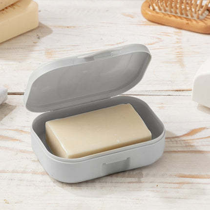Diurne Soft Gray Portable Soap Box for Travel