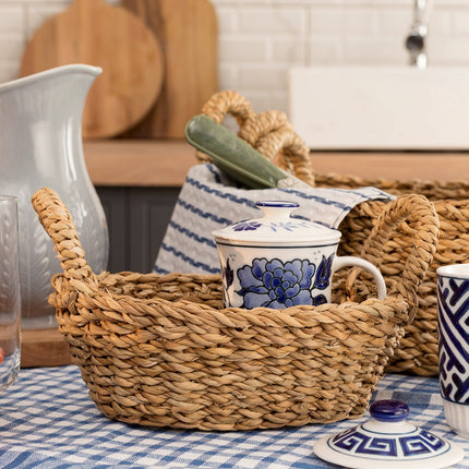 Isadora Large Wicker Basket - Camel Storage Organizer