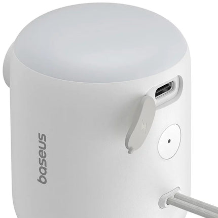 منفاخ هواء محمول باسوس بوكيت جو (Baseus PocketGo) - منفاخ إطارات لاسلكي ذكي - شاشة رقمية - وظيفة الإيقاف التلقائي - مرفقات متعددة - ضوء طوارئ LED مدمج