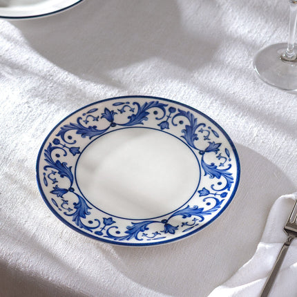 Reve Bleu Nuit Blue & White Pasta Plate