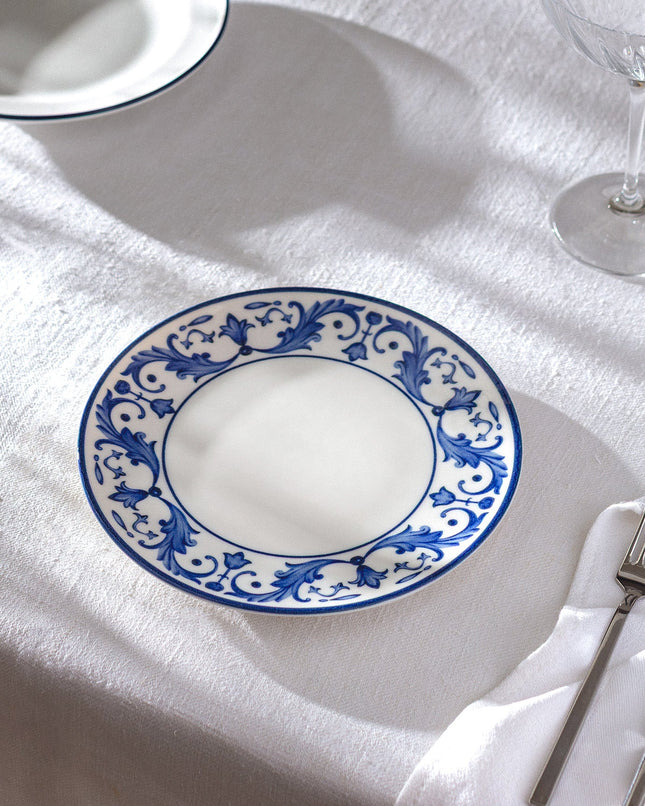 Reve Bleu Nuit Blue & White Pasta Plate