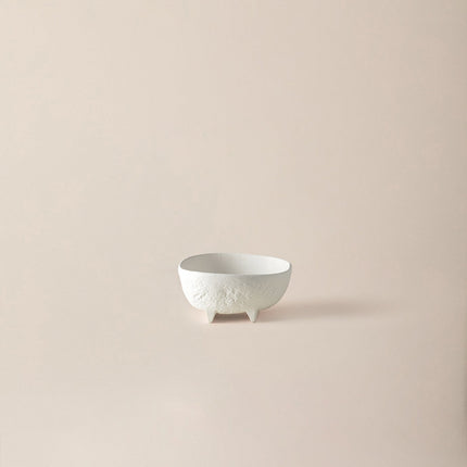 Lavem Bowl-S Small Aluminum Decorative Bowl White