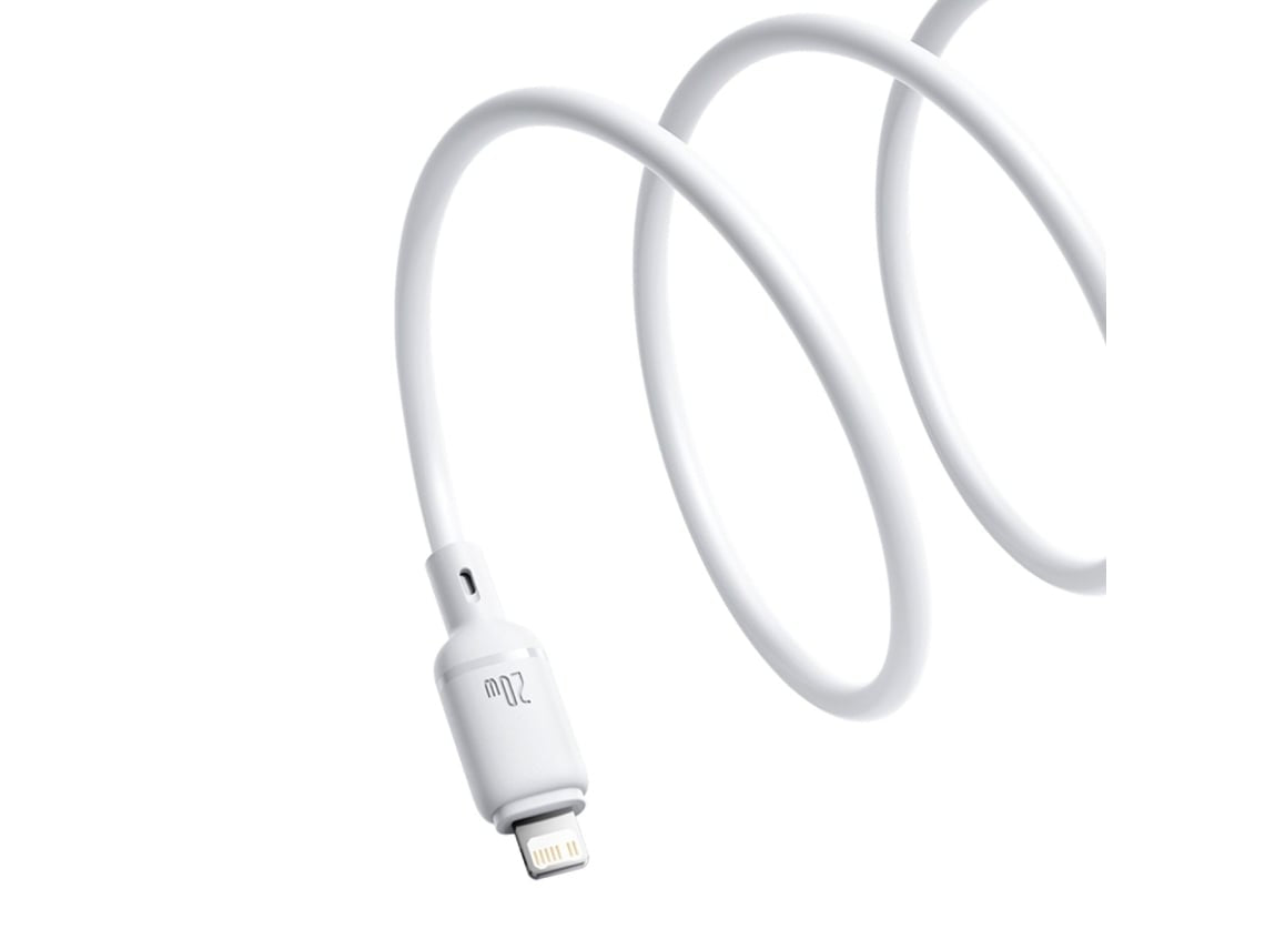 كابل باسوس سيلكي (Baseus Silky Series) للشحن السريع - من USB-C إلى iPhone - قوة 20 واط - ملمس سيليكون ناعم - مقاوم للتشابك - طول 1 متر كابل باسوس سيلكي (Baseus Silky Series) للشحن السريع - من USB-C إلى iPhone - قوة 20 واط - ملمس سيليكون ناعم - مقاوم للتشابك - طول 1 متر
