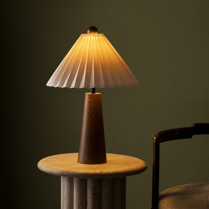 Meghan Brown & Beige Lampshade for Ambient Lighting