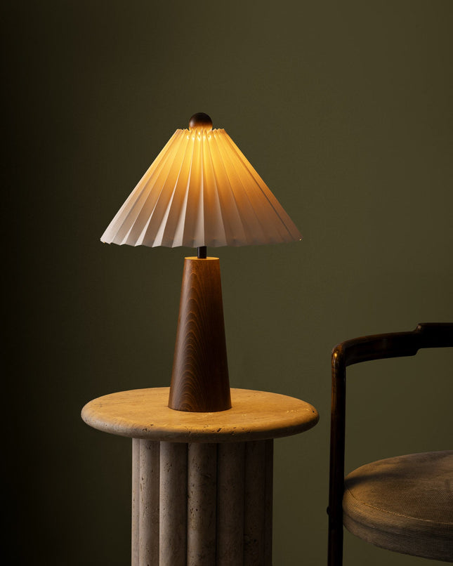 Meghan Brown & Beige Lampshade for Ambient Lighting