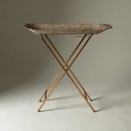Carol Gold Metal Table - Modern Accent Furniture