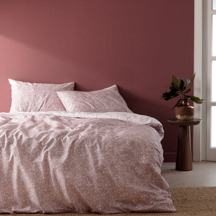 Fiance Cotton Printed Duvet Cover Set Single Powder