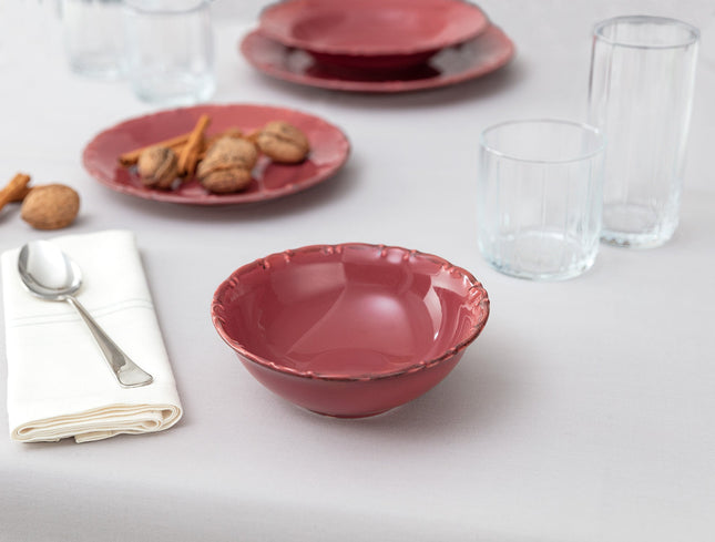 Bastien Carmen Red Bowl – Elegant Dining Tableware