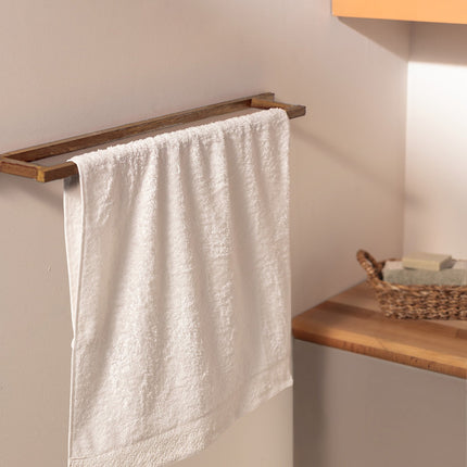 Angelique White Cotton Face Towel - Soft & Absorbent