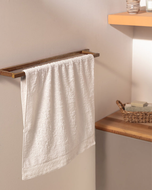 Angelique White Cotton Face Towel - Soft & Absorbent