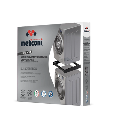 طقم تكويم الغسالة والنشافة (Stacking Kit) - مع حزام أمان للشد - يتحمل وزن حتى 250 كجم - موفر للمساحة - توافق شامل