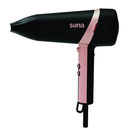مجفف شعر سونا (SONA) بقدرة 2500 واط - مزود بتقنية الأيونات الرباعية وفوهة تركيز 16 ملم