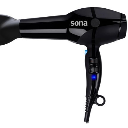 مجفف شعر سونا (SONA) بقدرة 2400 واط - مزود بتقنية الأيونات، سرعتا تشغيل و3 إعدادات للحرارة