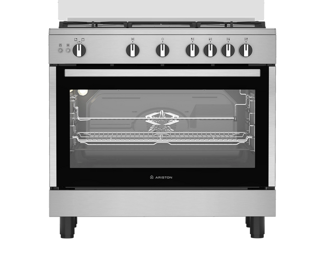 Ariston 90cm Gas Range with 5 Burners & Rotisserie