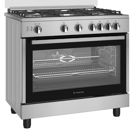 Ariston 90cm Gas Range with 5 Burners & Rotisserie