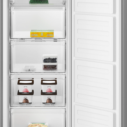Beko 168L No Frost Upright Freezer - Silver A+
