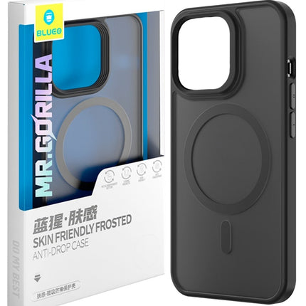 BLUEO BK5934 Skin-Friendly Frosted Anti-Drop Case with Magnetic for iPhone 15 (6.1″) - Black
