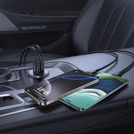 شاحن سيارة باسوس (Baseus) موديل BS-C15C1 بقدرة 30 واط - منفذ مزدوج للشحن السريع الذكي