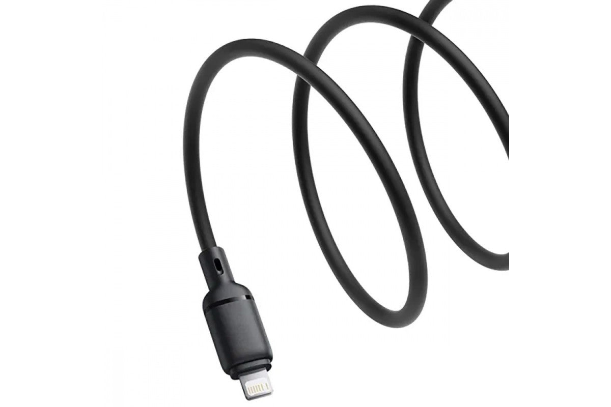 كابل باسوس سيلكي (Baseus Silky Series) - من USB إلى iPhone - تيار 2.4 أمبير - ملمس سيليكون ناعم - مقاوم للتشابك - حماية ذكية للبطارية كابل باسوس سيلكي (Baseus Silky Series) - من USB إلى iPhone - تيار 2.4 أمبير - ملمس سيليكون ناعم - مقاوم للتشابك - حماية ذكية للبطارية