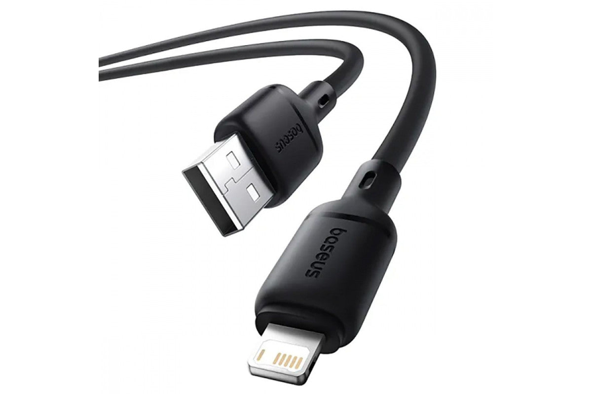 كابل باسوس سيلكي (Baseus Silky Series) - من USB إلى iPhone - تيار 2.4 أمبير - ملمس سيليكون ناعم - مقاوم للتشابك - حماية ذكية للبطارية كابل باسوس سيلكي (Baseus Silky Series) - من USB إلى iPhone - تيار 2.4 أمبير - ملمس سيليكون ناعم - مقاوم للتشابك - حماية ذكية للبطارية