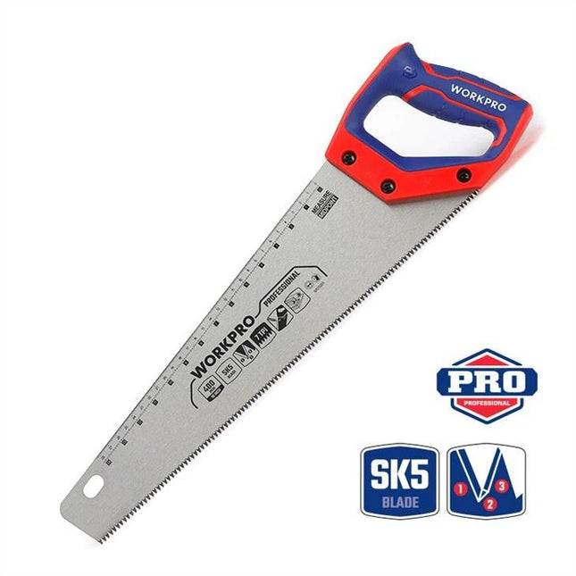 WORKPRO 400MM (16") SK5 Hand Saw, 7TPI | WP215005