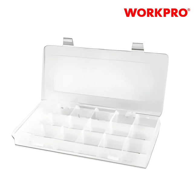 WORKPRO 18-Grid Plastic Compartment Box