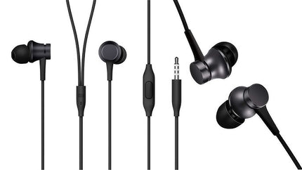 سماعات شاومي داخل الأذن (Mi In-Ear Headphones Basic) - صوت نقي مع ميكروفون مدمج وتصميم معدني متين