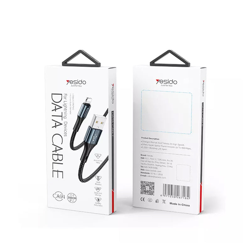 Yesido CA94IPH 2.4A iOS Data Cable 2M Yesido CA94IPH 2.4A iOS Data Cable 2M