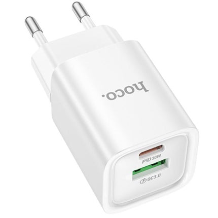 Hoco Charm 30W PD + QC3.0 Dual Port Fast Charger EU