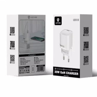 شاحن شحن سريع Lenyes LCH73 GaN بقوة 20 واط مع منفذ USB Type-C - لون أبيض شاحن شحن سريع Lenyes LCH73 GaN بقوة 20 واط مع منفذ USB Type-C - لون أبيض