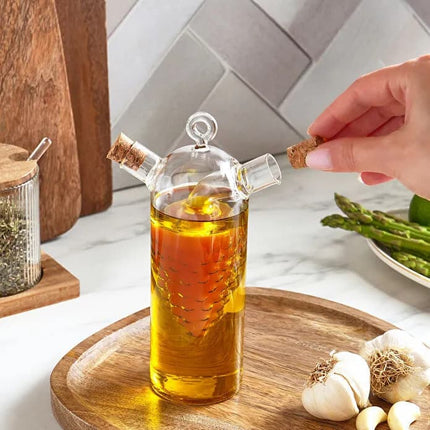 Karaca Ronda Glass Oil & Vinegar Dispenser Set 2pc