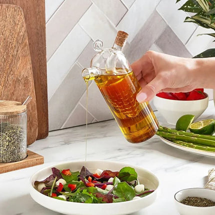 Karaca Ronda Glass Oil & Vinegar Dispenser Set 2pc