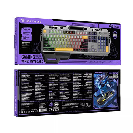HOCO GM702 Vistoso Wired Gaming Keyboard - 104 Keys