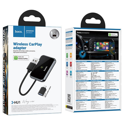 HU1 Way Wireless CarPlay Adapter with Bluetooth 5.0