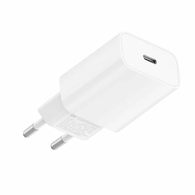 رأس شحن شاومي (Xiaomi) بقدرة 20 واط - منفذ USB-C يدعم تقنية PD للشحن السريع والأمان الفائق