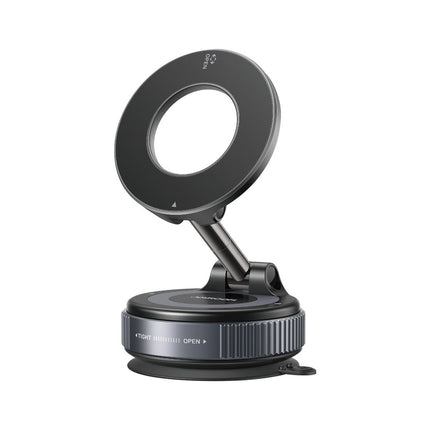Joyroom JR-ZS501 MagSafe Magnetic Car Phone Mount - Dashboard and Windshield Suction Cup Holder - 360 Degree Rotation - Ultra-Strong N52 Magnets - Black