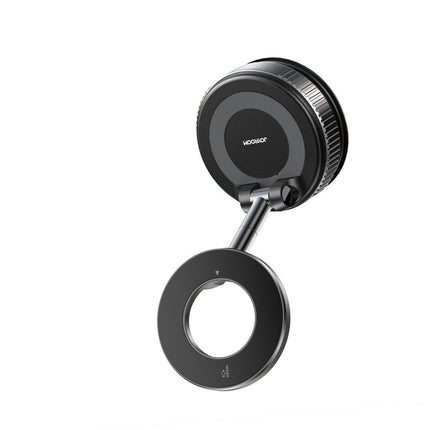 Joyroom JR-ZS501 MagSafe Magnetic Car Phone Mount - Dashboard and Windshield Suction Cup Holder - 360 Degree Rotation - Ultra-Strong N52 Magnets - Black