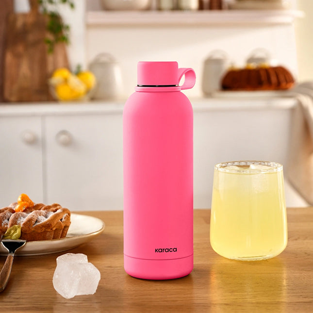 Karaca Aly Soft Touch Stainless Steel Thermos Pink 500ml