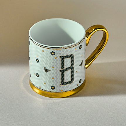KARACA Letter B Bone China Mug 330ml White